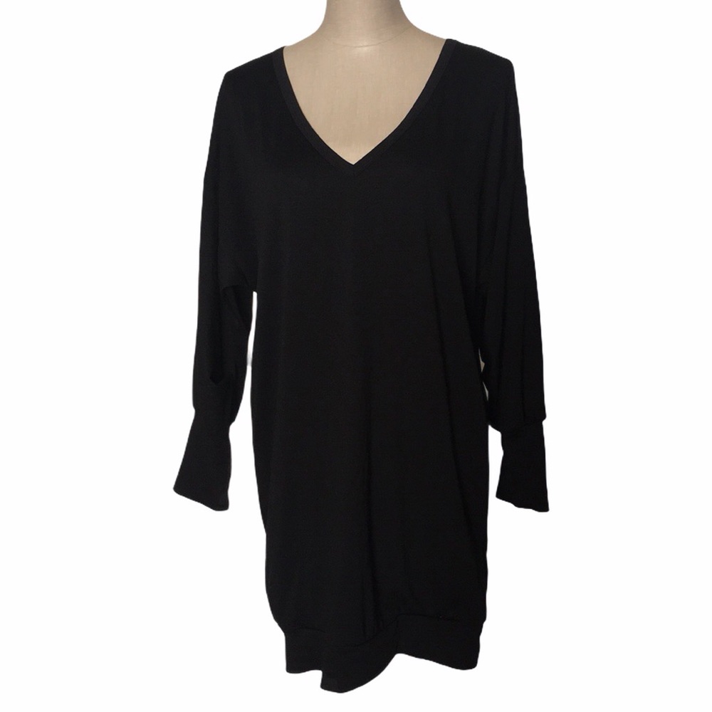 Zanzea Black Tunic with Pockets NWOT Sz S
